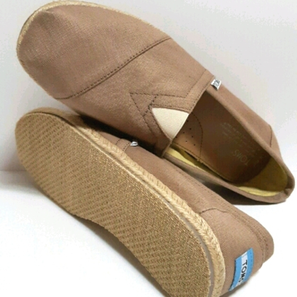🆕️ TOMS Light Brown Hemp Men's Classics - Picture 2 of 5